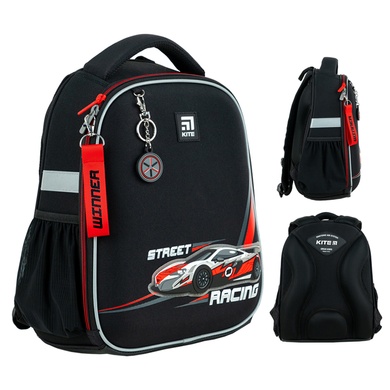 Шкільний набір Kite Racing SET_K24-555S-5 (рюкзак, пенал, сумка) SET_K24-555S-5 фото