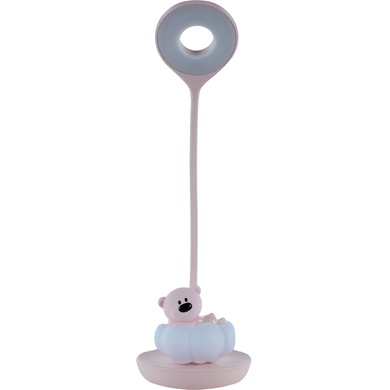 Настільна лампа LED з акумулятором Cloudy Bear Kite K24-493-2-2, рожевий K24-493-2-2 фото