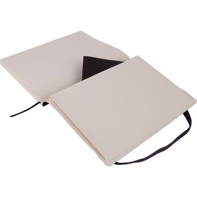 Книга записна Axent Partner Soft L, 8615-01-A, 190x250 мм, 96 аркушів, клітинка, гнучка обкладинка, чорна 8615-01-A фото