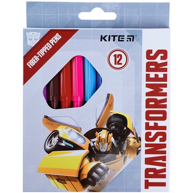 Фломастери Kite Transformers TF21-047, 12 кольорів TF21-047 фото