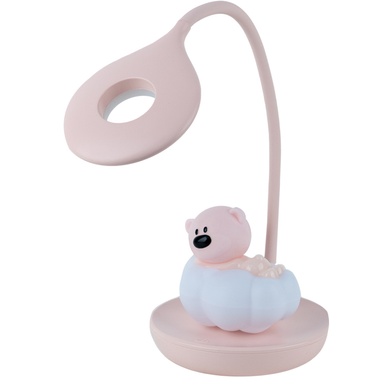 Настільна лампа LED з акумулятором Cloudy Bear Kite K24-493-2-2, рожевий K24-493-2-2 фото