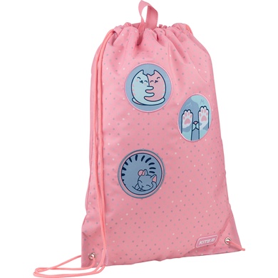 Набір рюкзак+пенал+сумка для взут.+гам.Kite 501S Hugs&Kitten SET_K22-501S-3 (LED) фото
