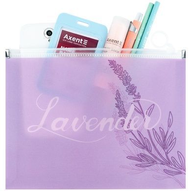 Папка на блискавці zip-lock А5+ Lavender-1 1498-36-A фото