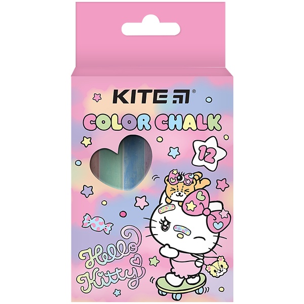 Мел цветной Kite Hello Kitty HK24-075, 12 штук HK24-075 фото