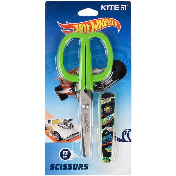 Ножиці в футлярі Kite Hot Wheels HW21-124, 13 см HW21-124 фото