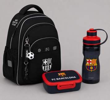 Рюкзак школьный Kite Education FC Barcelona BC26-763M 3в1 BC26-763Mset фото