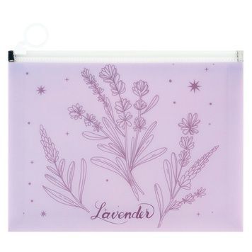 Папка на молнии zip-lock А5+ Lavender-2 1498-37-A фото