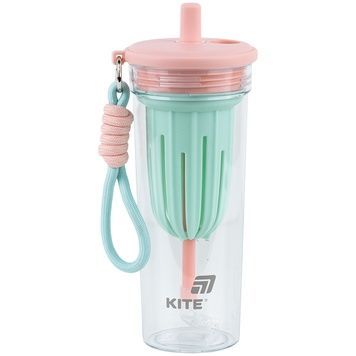 Стакан для води Kite K25-1219-1, 650 мл, рожево-зелений K25-1219-1 фото