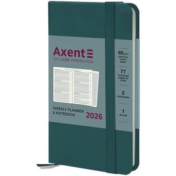 Еженедельник 2026 Axent Pocket Strong 8508-26-63-A, 90*150, лазурный 8508-26-63-a фото