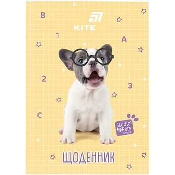 Щоденник шкільний Kite Studio Pets SP26-262-1, тверда обкладинка SP26-262-1 фото