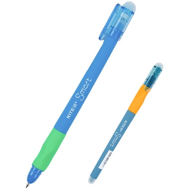 Ручка гелева "пиши-стирай" Kite Smart K21-098-02, синя K21-098-02 фото