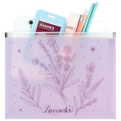 Папка на блискавці zip-lock А5+ Lavender-2 1498-37-A фото