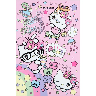 Блокнот Kite Hello Kitty HK23-193-2, термобиндер, А5, 64 листа, нелинованный HK23-193-2 фото