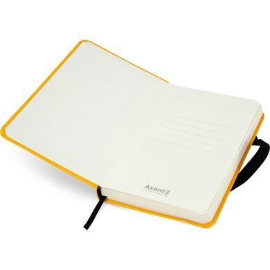 Книга записна Axent Partner 8301-08-A, A6-, 95x140 мм, 96 аркушів, клітинка, тверда обкладинка, жовта 8301-08-A фото