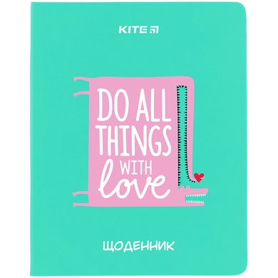 Щоденник шкільний Kite Things with love K23-283-4, м'яка обкладинка, PU K23-283-4 фото