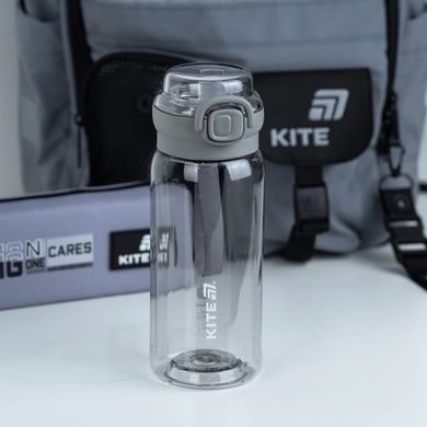 Пляшечка для води Kite K26-1316-3, 500 мл, сіра K26-1316-3 фото