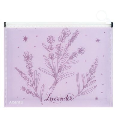 Папка на блискавці zip-lock А5+ Lavender-2 1498-37-A фото