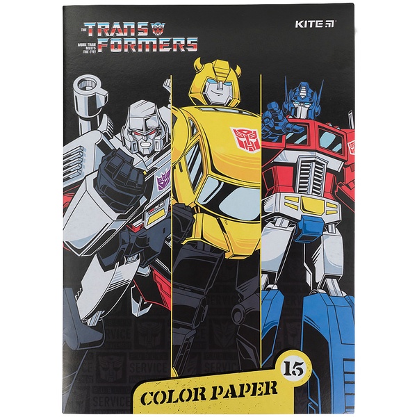 Папір кольоровий двосторонній Kite Transformers TF21-250 TF21-250 фото
