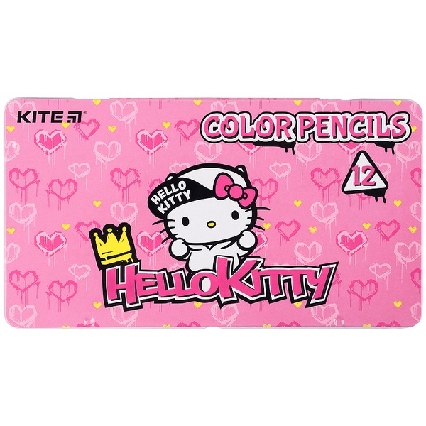 Карандаши цветные трёхгранные Kite Hello Kitty HK21-058 12 шт. HK21-058 фото