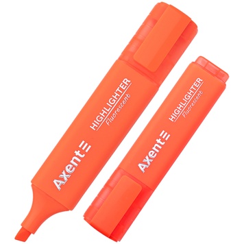 Маркер Axent Highlighter 2537-12-A, 1-5 мм, клиновидный, оранжевый 2537-12-A фото