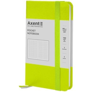 Книга записная Axent Partner 8301-60-A, 95x140 мм, 96 листов, клетка, лимонная 8301-60-A фото