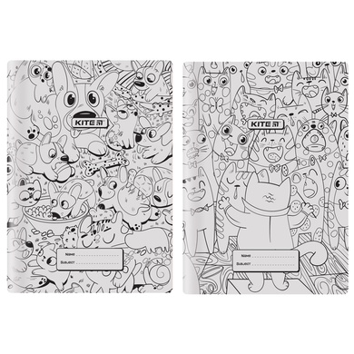 Обкладинка-розмальовка для книжок Kite Cats&Dogs K22-310-01, А4+, PVC K22-310-01 фото