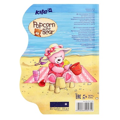 Блокнот Kite Popcorn the Bear, 60 аркушів, А6 PO17-223 PO17-223 фото