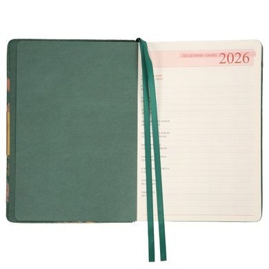Щоденник-діловий записник А5 Leo Planner датований 2026 "Bloom", твердий, 368 сторінок (252683) 252683 фото