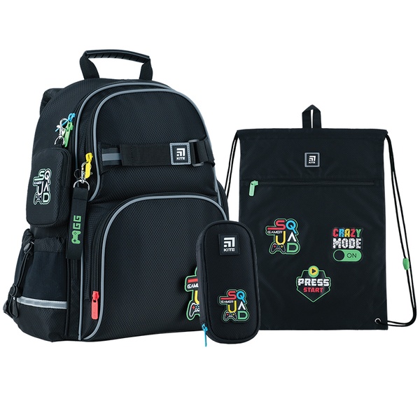 Школьный набор Kite SQUAD SET_K24-702M-3 (рюкзак, пенал, сумка) SET_K24-702M-3 фото