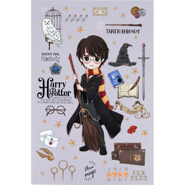 Блокнот Kite Harry Potter HP23-193-1, термобіндер, А5, 64 аркуші, нелінований HP23-193-1 фото