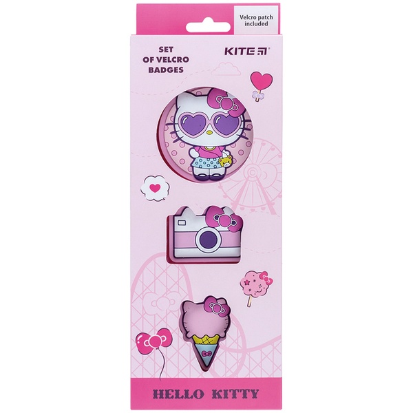 Набор бейджей на липучке Kite Hello Kitty HK24-3012-2, 3 шт. HK24-3012-2 фото