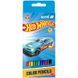 Олівці кольорові тригранні Kite Hot Wheels HW25-053, 12 кольорів