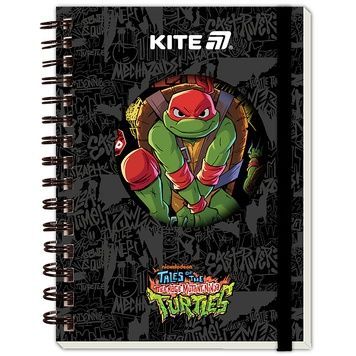 Блокнот на спіралі Kite Ninja Turtles NT25-229, А6, 80 аркушів, клітинка NT25-229 фото