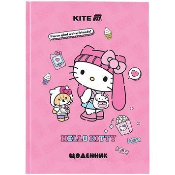 Щоденник шкільний Kite Hello Kitty HK25-262-2, тверда обкладинка HK25-262-2 фото