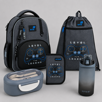 Шкільний набір Kite Education Level UP SET_K26-556M-3 5в1 SET_K26-556M-3 фото