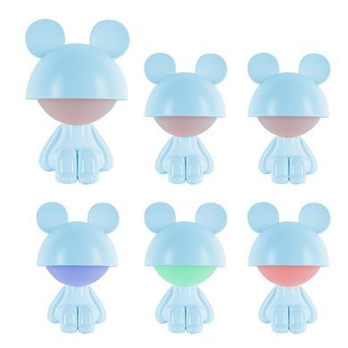 Світильник-нічник LED з акумулятором Cute Mouse Kite K25-316-2-3, блакитний K25-316-2-3 фото