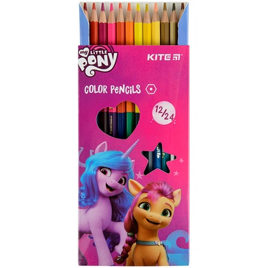 Олівці кольорові двосторонні Kite My Little Pony LP22-054, 12 шт. LP22-054 фото