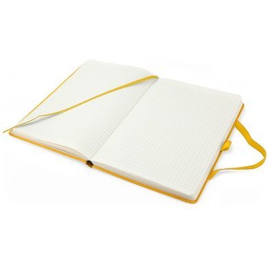 Книга записна Axent Partner 8201-08-A, A5-, 125x195 мм, 96 аркушів, клітинка, тверда обкладинка, жовта 8201-08-A фото