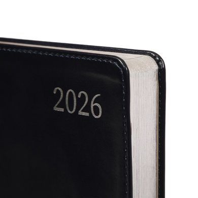 Щоденник-діловий записник А5 Leo Planner датований 2026 "Aldento", інтегральний, темно-синій, 368 сторінок (252672) 252672 фото