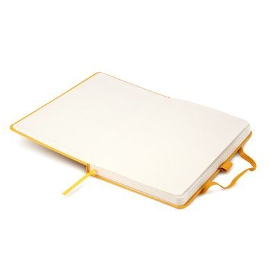 Книга записна Axent Partner 8201-08-A, A5-, 125x195 мм, 96 аркушів, клітинка, тверда обкладинка, жовта 8201-08-A фото