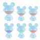 Світильник-нічник LED з акумулятором Cute Mouse Kite K25-316-2-3, блакитний K25-316-2-3 фото 4