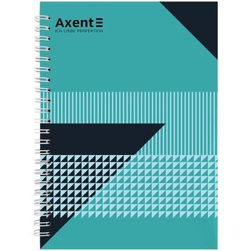 Блокнот на спіралі Axent 8032-17-A, A5, 145x210 мм, 96 аркушів, клітинка, тверда обкладинка 8032-17-A фото