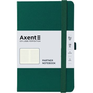 Книга записна Partner, 125*195, 96арк, кліт, зелений ліс 8201-61-A фото