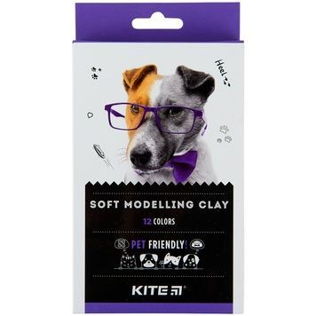 Пластилин восковой Kite Dogs K22-086, 12 цветов, 200 г K22-086 фото