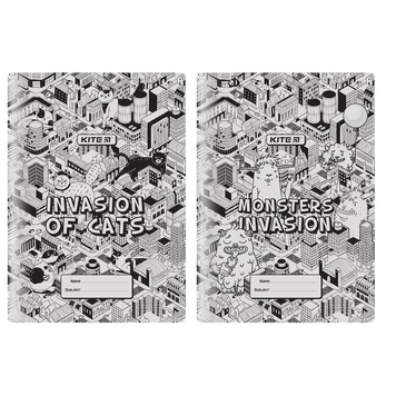 Обкладинка-розмальовка для книжок Kite Invasion K22-310-02, А4+, PVC K22-310-02 фото