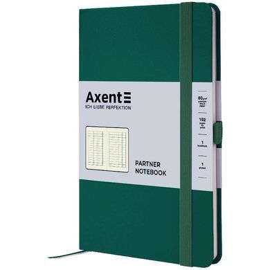 Книга записна Partner, 125*195, 96арк, кліт, зелений ліс 8201-61-A фото
