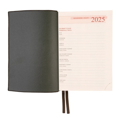 Ежедневник А5 Leo Planner датированный 2025 Velvet темно зеленый 368 стр 252521 фото