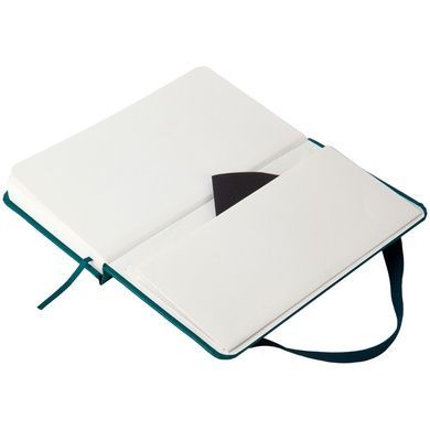 Книга записна Axent Partner 8301-31-A, A6-, 95x140 мм, 96 аркушів, клітинка, тверда обкладинка, малахіт 8301-31-A фото