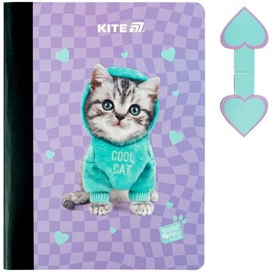 Блокнот з магнітною закладкою Kite Studio Pets SP25-192, А5, 60 аркушів, клітинка SP25-192 фото