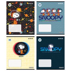 Тетрадь школьная Kite Snoopy SN21-235, 12 листов, в косую линию